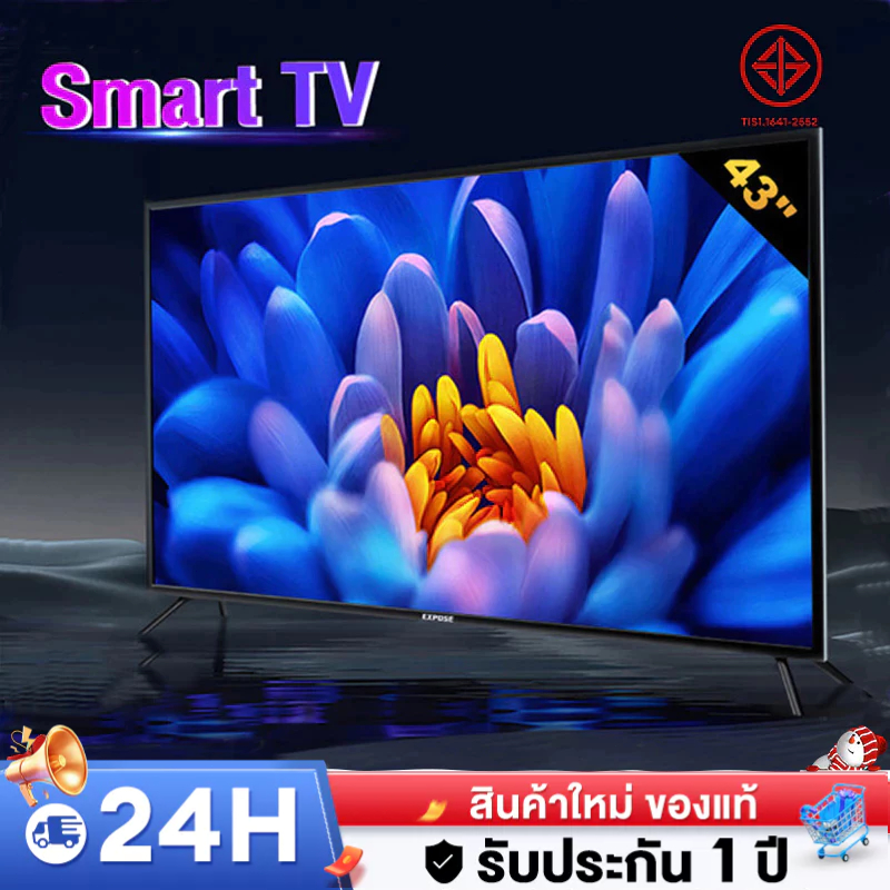 ทีวี 32 นิ้ว 43 นิ้ว 50 นิ้ว Smart TV 4K สมาร์ททีวี WiFi Android TV LED โทรทัศน์ youtube/Netflix