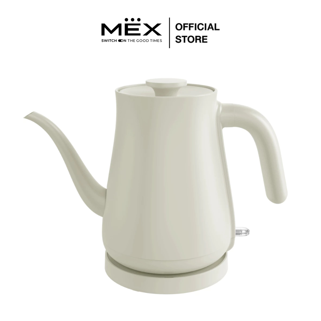 MEX รุ่น KPL608W กาต้มน้ำไฟฟ้า กาชงชามินิมอล ขนาด 0.8 ลิตร (สีครีม)