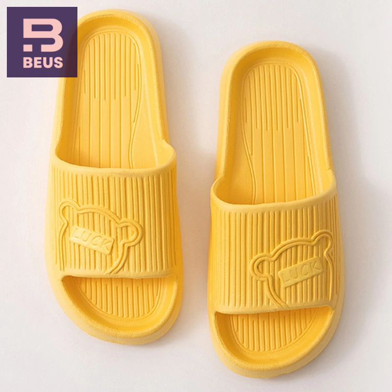 Beus รองเท้าแตะสลิปเปอร์ รุ่น LUCK ลดราคาพิเสษ สินค้าน้ำหนักเบา ใส่สบาย นุ่ม ไว้ใช้งานในตัวบ้านและพื