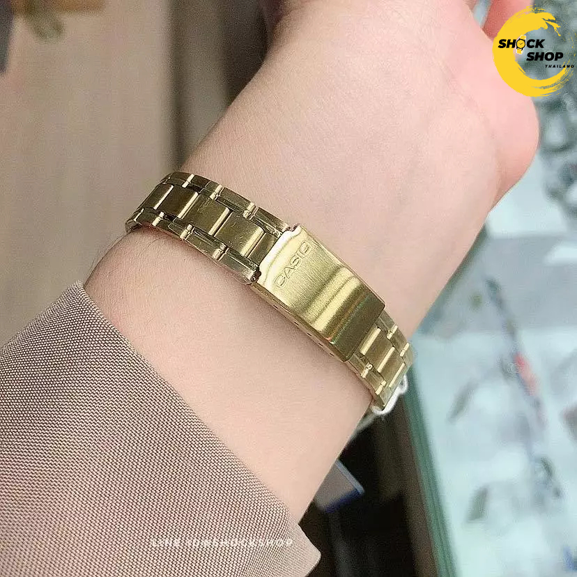 CASIO นาฬิกาผู้หญิง รุ่น LTP-V004G-9B สายสแตนเลส สีทอง รูปที่ 3