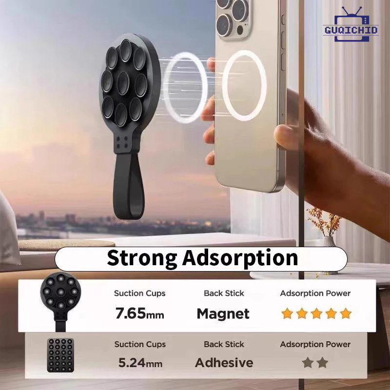 แท่นยึดโทรศัพท์แบบถ้วยดูดแม่เหล็ก  ที่ติดโทรศัพท์แบบแม่เหล็กดูด Magsafe ยึดติดวัสดุได้ดี - รูปที่ 7