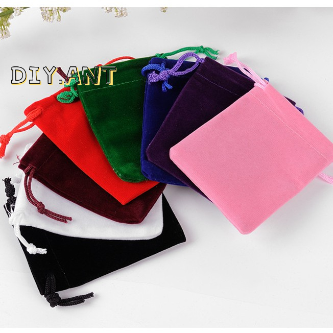 ถุงผ้า หูรูด กำมะหยี่ ราคาถูก มีหลายสี ใส่เหรียญ เครื่องประดับ