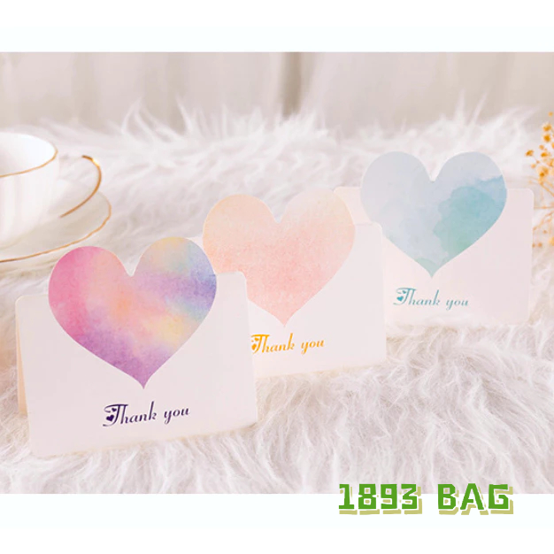 🍭 การ์ดวันเกิด การ์ดขอบคุณ การ์อวยพร รูปหัวใจ วันครบรอบ การ์ดบอกรัก ของขวัญวาเลนไทน์ หลากสีพร้อมส่ง ราคาถูก