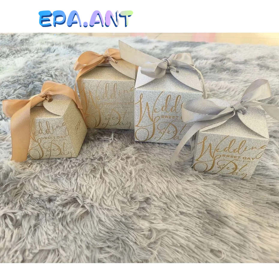 EPA พร้อมส่ง กล่องของชำร่วย งานแต่ง แบบวิ้งๆWedding Sweet day