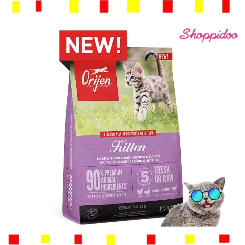 (1.8กก.) Orijen อาหารลูกแมว และ แมวโต  Kitten   (อาหารแมว โอริเจน)