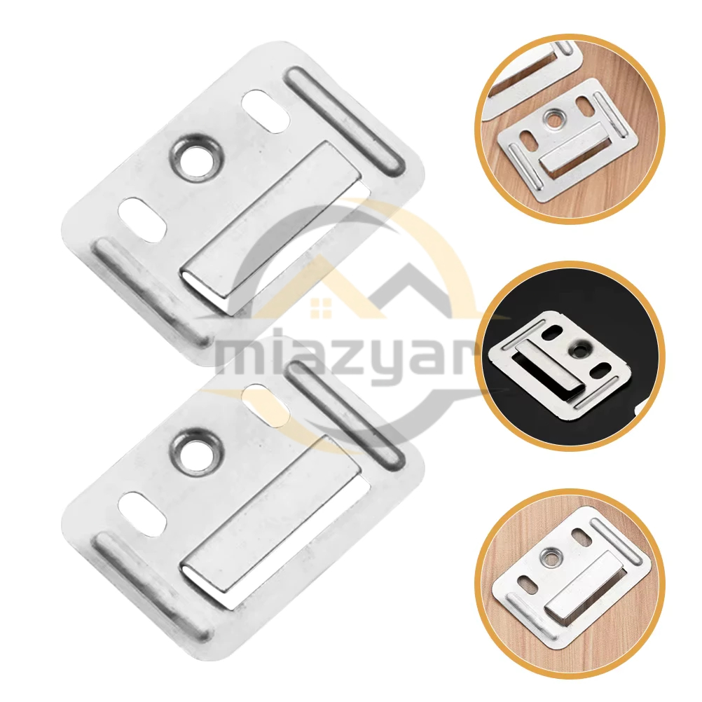😍COD😍100 ชิ้น แตนเลสแผงผนังหัวเข็มขัด คลิปล็อคไม้ระแนง WPC Wall Panel Connector เฟอร์นิเจอร์หัวเข็มขัด หัวเข็มขัด PVC