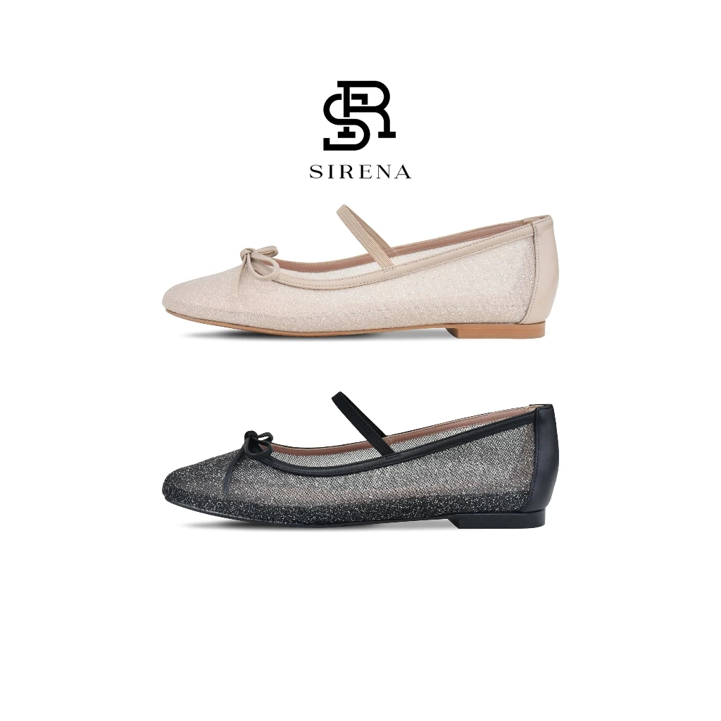 SIRENA รองเท้าหนังแท้ ส้น 0.5 นิ้ว รุ่น GWEN | รองเท้าคัทชูผู้หญิง