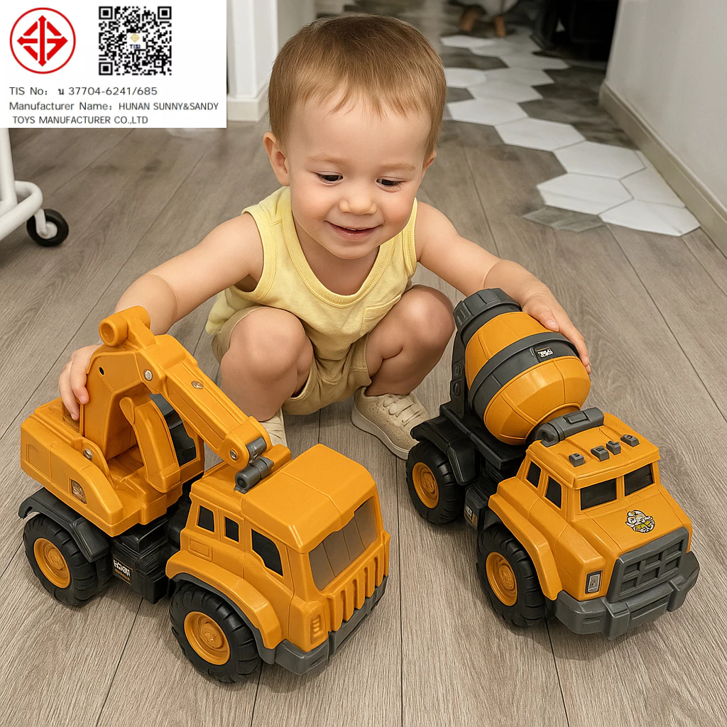 รถบรรทุกจำลอง รถขุดดิน ของเล่นสําหรับเด็ก ของเล่นรถก่อสร้าง ขนาดใหญ่วัสดุมีคุณภาพสวยแข็งแรงทนทาน