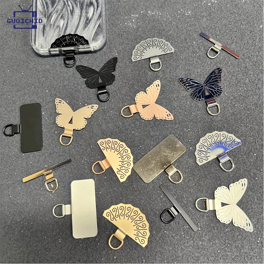 แพทช์เชือกคล้องโทรศัพท์มือถือเคส สายคล้องโทรศัพท์ ปะเก็นบาง คลิปโทรศัพท์โลหะเรียบ แผ่นแขวนน้ำหนักเบา