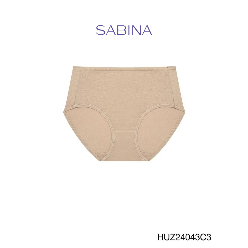 Sabina Habpy Panty  กางเกงในทรงเอวสูงปานกลาง รหัส HUZ24043C3 - สีเนื้อเข้ม