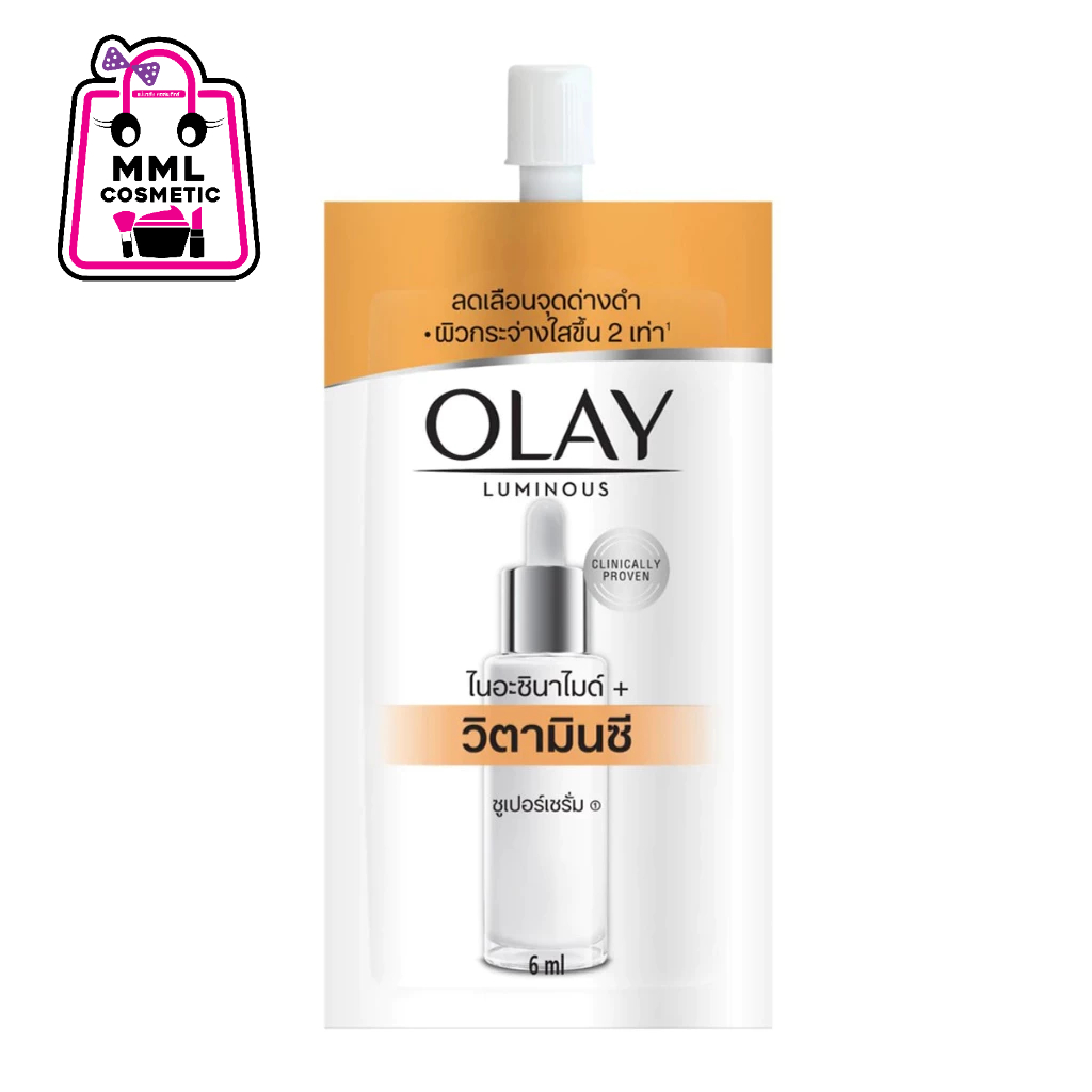 Olay โอเลย์ ลูมินัส ไนอะซินาไมด์+วิตามินซี ซูเปอร์เซรั่ม 6มล. (1ซอง)
