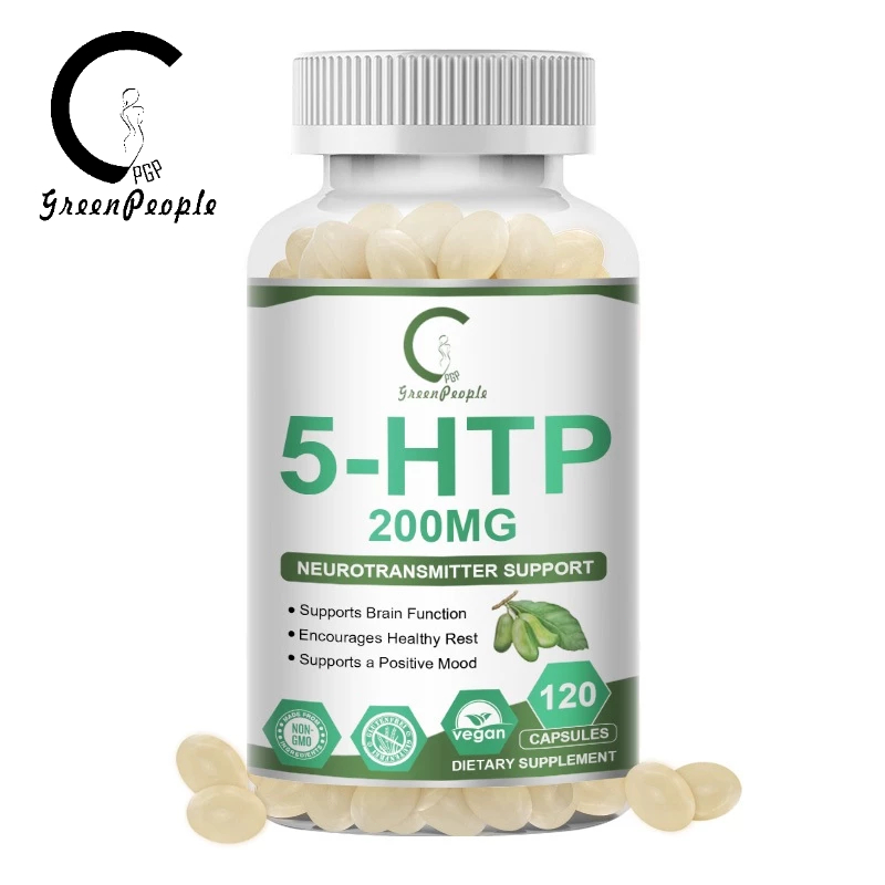 GPGP 5-HTP 200mg - รองรับ Neurotransmitter ระดับพรีเมี่ยม,Niacinamide, วิตามินบี-3,วิตามินบี-6,รูปแบบการนอนหลับเ Glycine