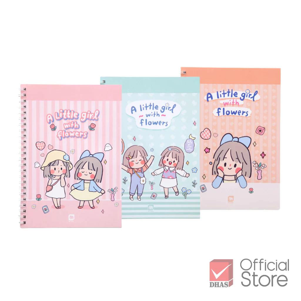 Elephant สมุด สมุดริมลวด A5 70G 50S WT005 ซิบบิล (คละสี) จำนวน 1 เล่ม