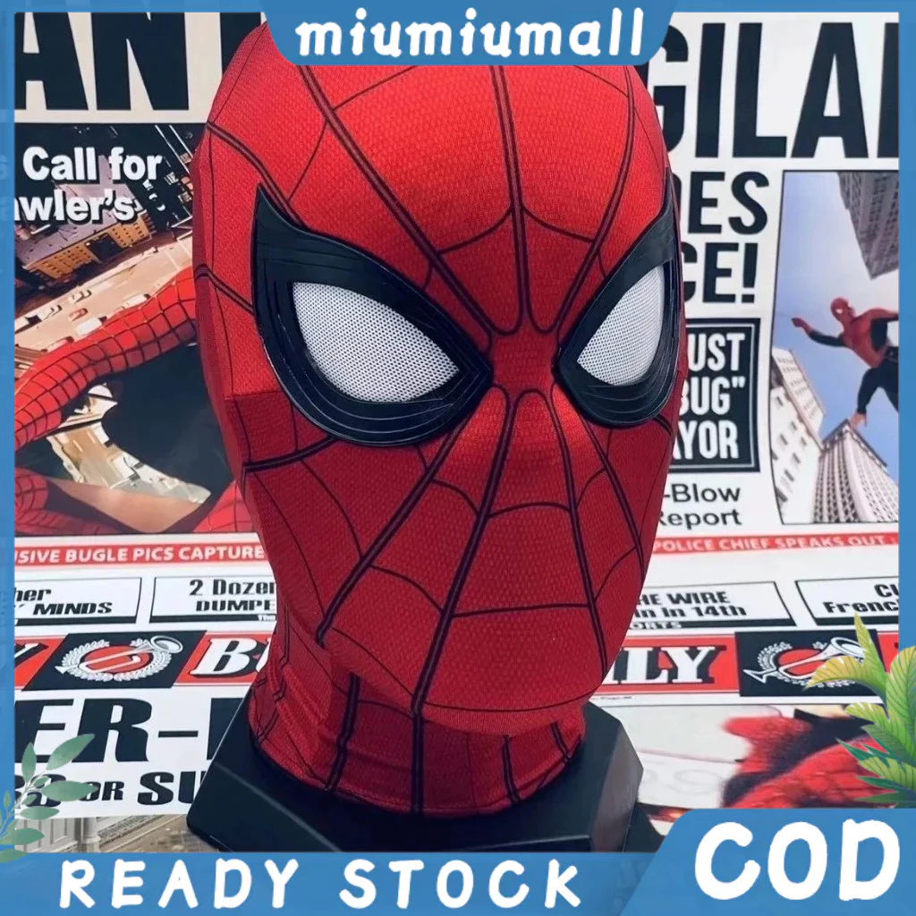 【ราคาถูก COD】หน้ากากปิดหัว รูปสไปเดอร์แมน ขยับได้ พร้อมรีโมตคอนโทรลไฟฟ้า บลูทูธ เหมาะกับของขวัญ สําหรับผู้ใหญ่