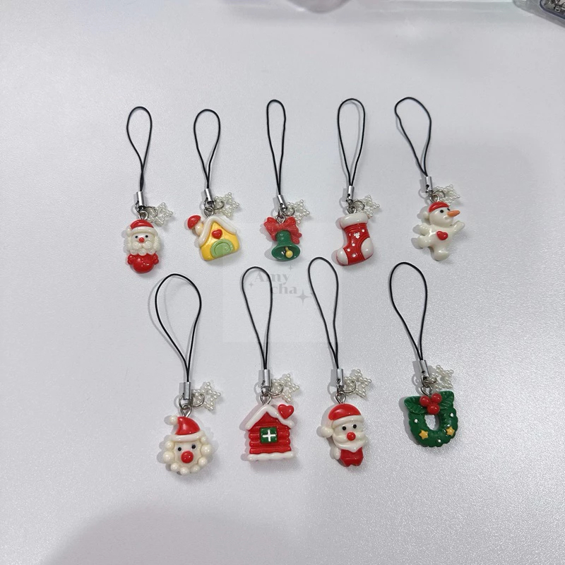 Christmas keychain พวงกุญแจเรซิ่นวันคริสต์มาส