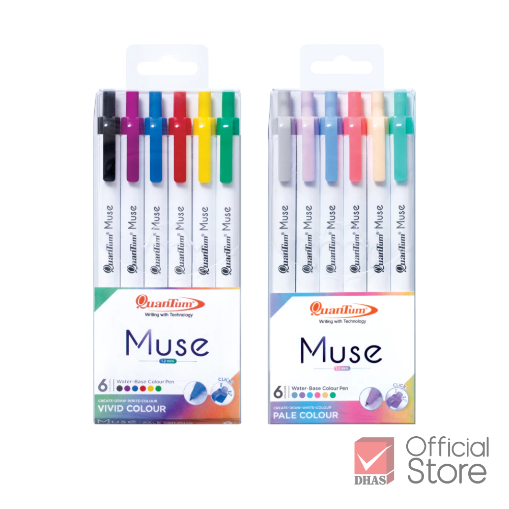 Quantum ปากกา ปากกาเมจิกมิวซ 6 เฉดสี จำนวน 6 ด้าม