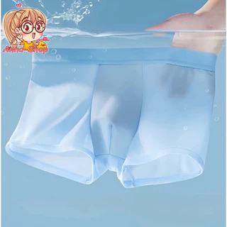 Anna shop บ็อกเซอร์ผู้ชายสีพื้น กางเกงในผู้ชายขาสั้น Boxer ผ้าบางเบา Size L-4XL สวมใส่สบาย ระบายอากาศ A3203