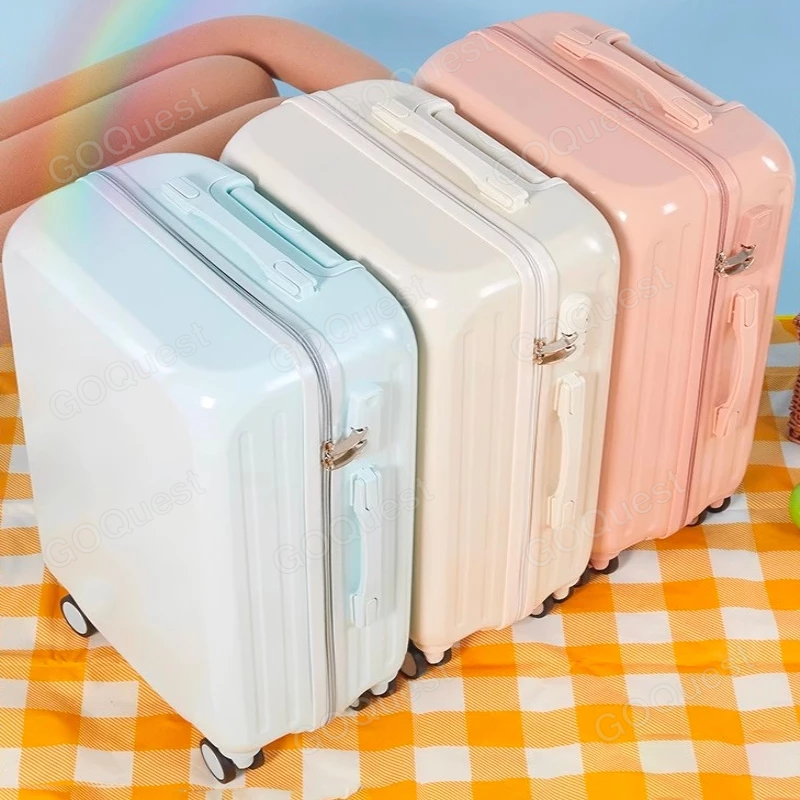 กระเป๋าเดินทาง 20/24 นิ้ว วัสดุABS+PC รับประกัน 3 หมุนล้อหมุน 360 ทนทากระเป๋าเดินทาง - รูปที่ 2