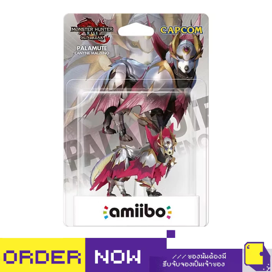 [+..••] AMIIBO MONSTER HUNTER RISE: SUNBREAK SERIES FIGURE (CANYNE MALZENO PALAMUTE) (เกม Nintendo™ 