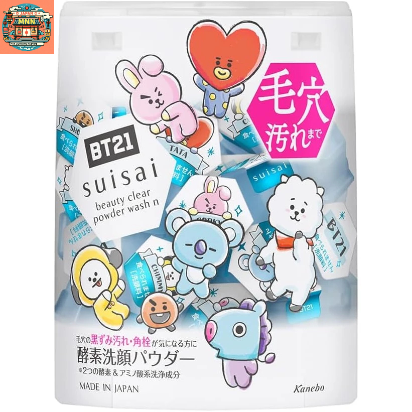 ส่งจากญี่ปุ่น.Suisai Beauty Clear Powder Wash N BT21 Enzyme Facial Washing Powder