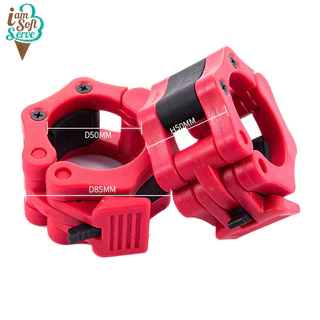 ตัวล็อคคานดัมเบล ตัวล็อคคานบาร์เบล รู 2 นิ้ว Barbell Buckle Barbell Clamps วัสดุไนล่อน พร้อมส่ง