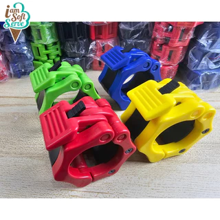 ตัวล็อคคานดัมเบล ตัวล็อคคานบาร์เบล รู 2 นิ้ว Barbell Buckle Barbell Clamps วัสดุไนล่อน พร้อมส่ง