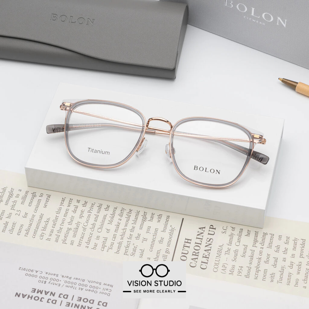 แว่นสายตา BOLON รุ่น BA6010 B13 Transparent Grey/ Rose Gold