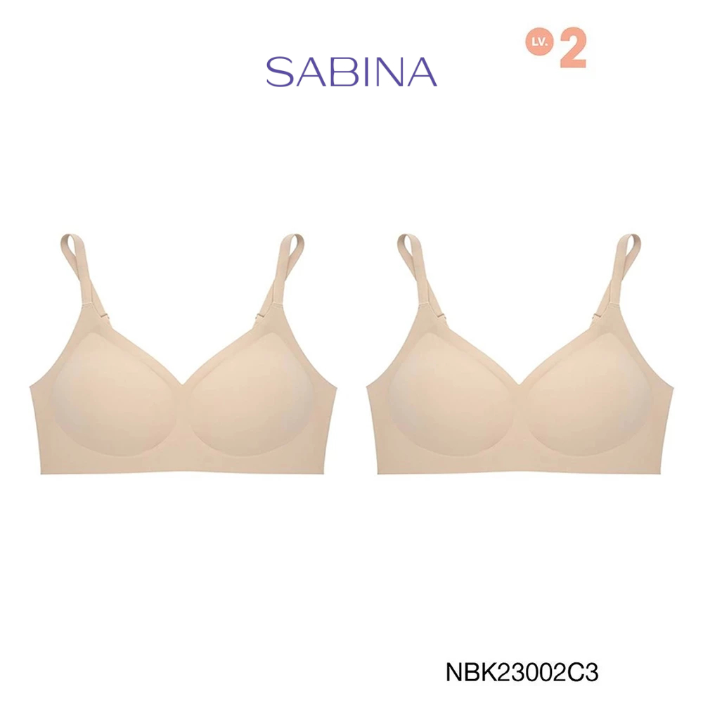 [Online Exclusive]Sabina Soft Collection (Set 2 ชิ้น) Level 2 เสื้อชั้นใน ไร้โครง รหัส NBK23002C3 - 