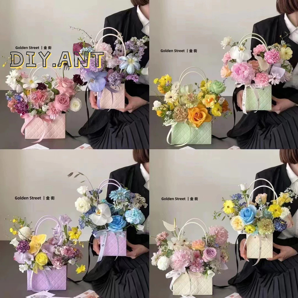 💐DIY💐 ถุงของขวัญมีหูหิ้ว 1 ใบ ใส่ของขวัญ ใส่ตุ๊กตา ดอกไม้