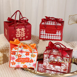 💐DIY💐 กล่อง กล่องหูหิ้ว กล่องจีน ใส่ของขวัญ ของชำร่วย งานตรุ…