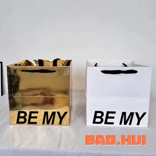 🍒🍒BH ถุงของขวัญ กระดาษเคลือบหนาพิเศษ เคลือบด้าน แบบหนา ฐานกว้าง 28 ซม. หูหิ้วริบบิ้น พร้อมส่ง