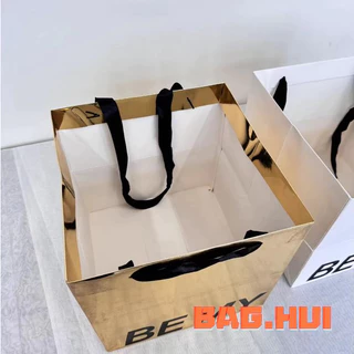 🍒🍒BH ถุงของขวัญ กระดาษเคลือบหนาพิเศษ เคลือบด้าน แบบหนา ฐานกว้าง 28 ซม. หูหิ้วริบบิ้น พร้อมส่ง