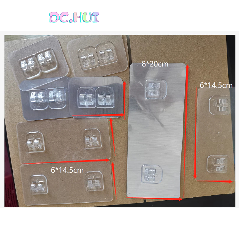 DC.HUI พร้อมส่ง ตะขอติดผนัง ติดปูนได้ ตะขออเนกประสงค์ ติดกำแพง ที่ติดผนัง