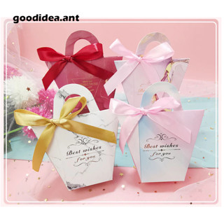 GIDA✏️กล่องของขวัญ ใส่ขนม กระเป๋าพร้อมริบบิ้น กระดาษราคาถูก …