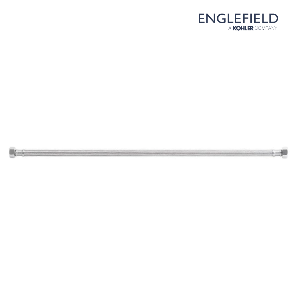 ENGLEFIELD Supply hose 1/2" (24") สายน้ำดีสแตนเลสแบบถัก 1/2" ยาว 24 นิ้ว สีเงินด้าน K-1351239