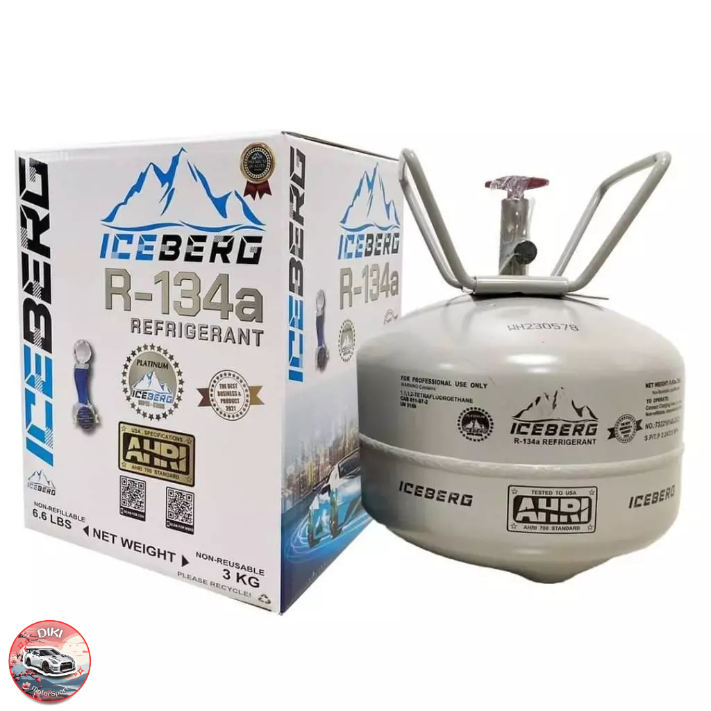 น้ำยาแอร์ ICEBERG R-134a 3 kg PLATINUM (ไม่รวมน้ำหนักถัง)