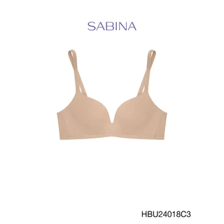 Sabina Habpy Pretty Perfect Level 1 เสื้อชั้นใน ไร้โครง รหัส HBU24018C3 - สีเนื้อเข้ม