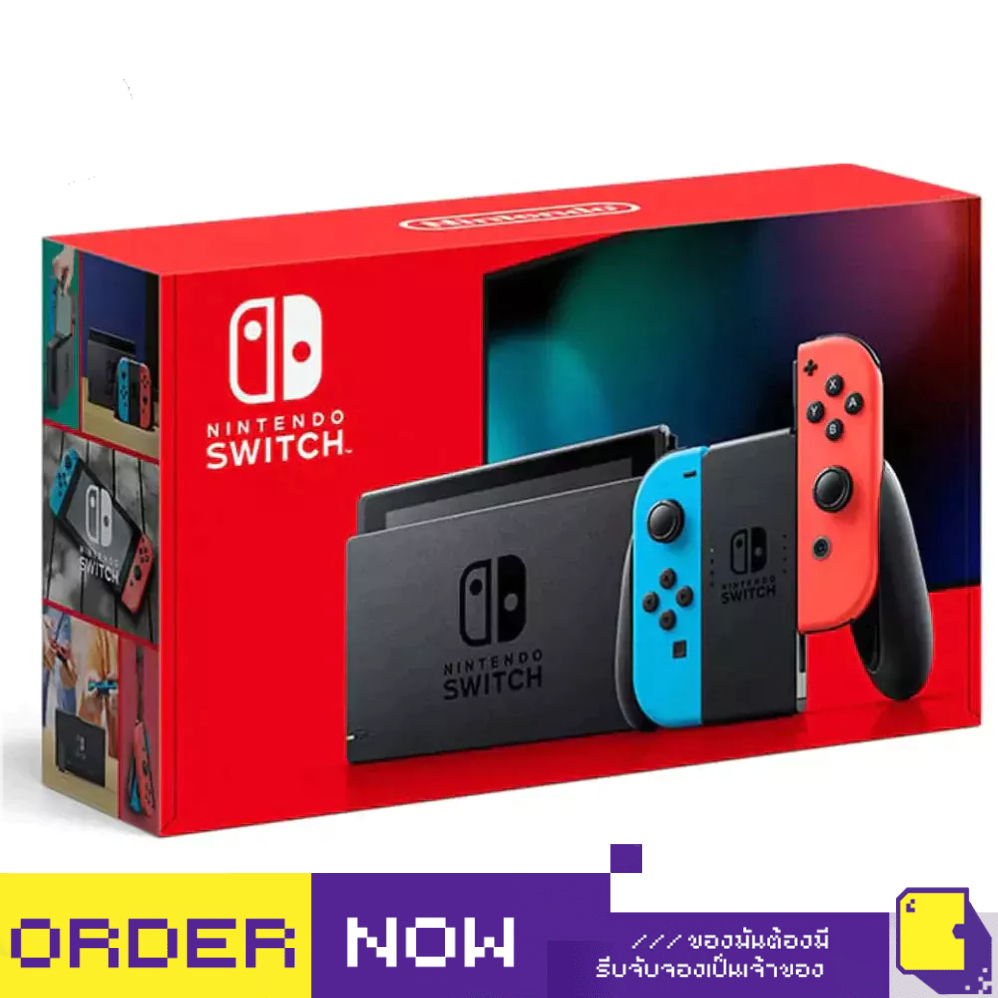 [+..••] พร้อมส่ง ผ่อน 0% | NSW NINTENDO SWITCH (GENERATION 2) (NEON BLUE / NEON RED)(เกม Nintendo Sw