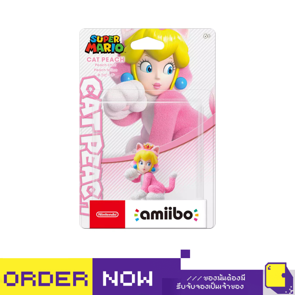 [+..••]  AMIIBO SUPER MARIO SERIES FIGURE (NEKO PEACH) (เกมส์  Nintendo Switch™ )