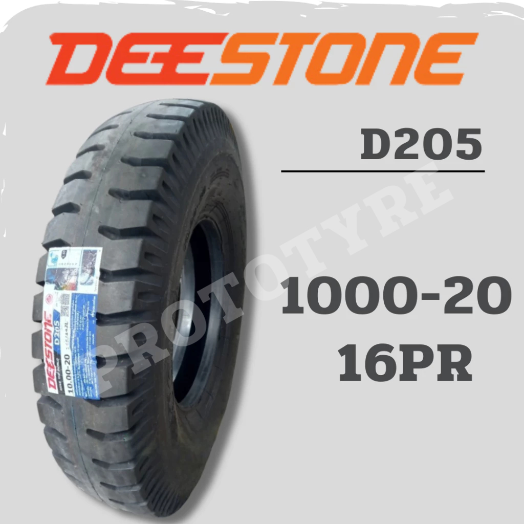 ยางรถบรรทุกผ้าใบ 10.00-20 16PR ยี่ห้อ Deestone รุ่น D205