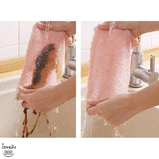 ผ้าเอนกประสงค์ (มี2ขนาด) ผ้าทำความสะอาด ผ้าเช็ดรถ เช็ดคราบน้ำมัน