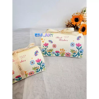 🍭EPA🍭กล่องทรงยาว ลายดอกเดซี่ ใส่ช็อคโกแลต ลุกอม ของขวัญ