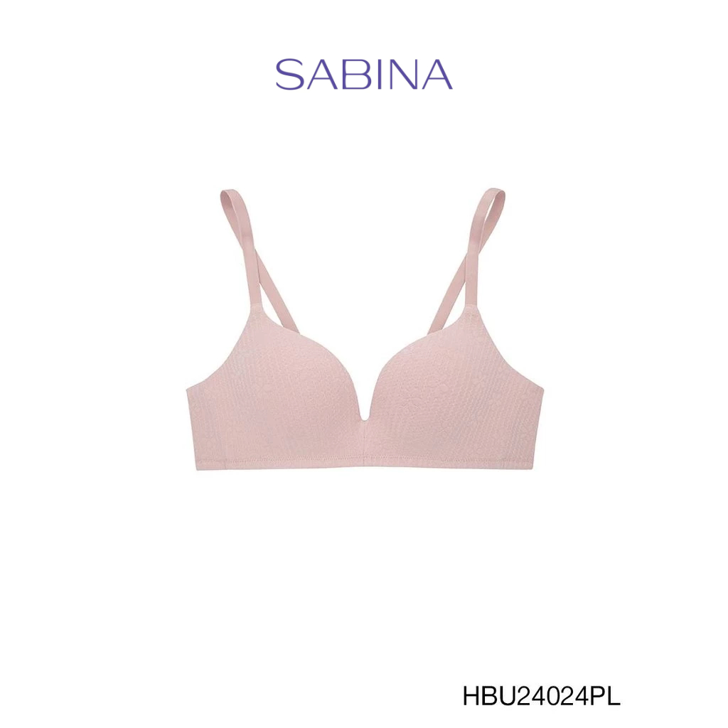 Sabina Habpy Pretty Perfect Level 1 เสื้อชั้นใน  ไร้โครง รหัส HBU24024PL - สีชมพูอ่อน