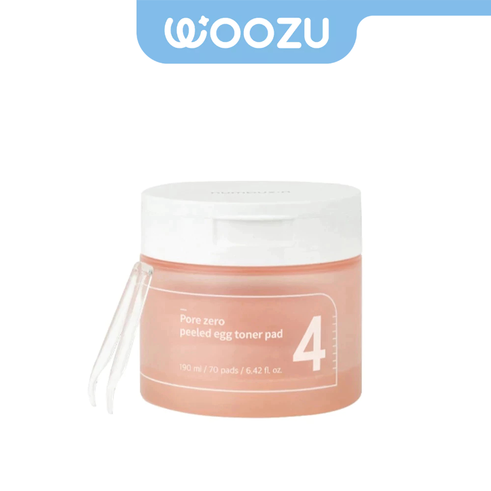 numbuzin No.4 Pore Zero Peeled Egg Toner Pad 190ml (70 pads)