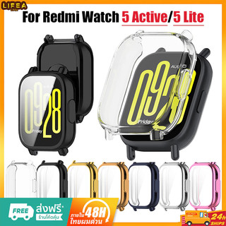 ป้องกันหน้าจอสําหรับ เคส Redmi Watch 5 active Lite สมาร์ทนาฬิกา TPU ซิลิโคนนุ่มสําหรับ Xiaomi Redmi Watch5 active กันชน