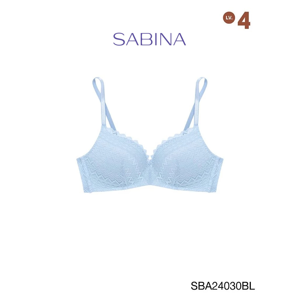 Sabina Doomm Doomm Level 4 เสื้อชั้นใน  ไร้โครง รหัส SBA24030BL - สีฟ้า