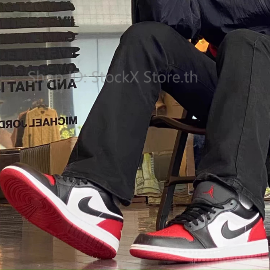 💥💥💥ของแท้จากแบรนด์💯รองเท้าผ้าใบของแท้ ไนกี้จอแดนJORDAN 1 LOW👟สามารถตรวจสอบได้ หากไม่พึงพอใจสามารถคืนสินค้าได้