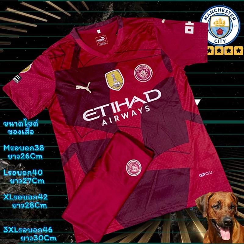 ชุดกีฬาฟุตบอลทีม Manchester City เสื้อบอล แมนเชสเตอร์ ซิตี้ ของแท้คุณภาพดี