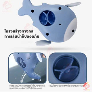 IVORYBABY ของเล่นลอยน้ำ ของเล่นในห้องน้ำ พร้อมส่ง ของเล่นอาบน้เด็ก เพิ่มความสนุกให้เด็กๆ ของเล่นน้ํา ปลาวาฬ