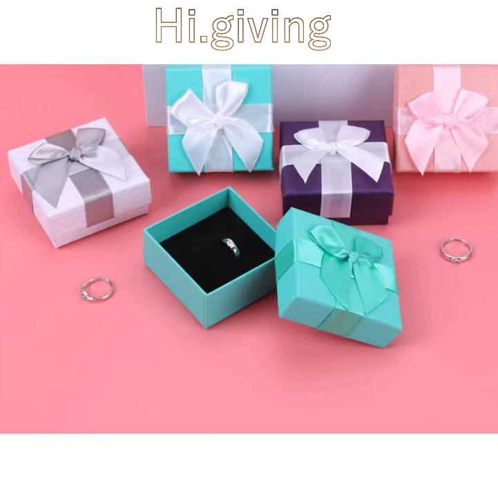 💍hi💍 กล่องของขวัญ ใส่เครื่องประดับ ใส่แหวน ใส่สร้อย มีฟองน้ำในตัว พร้อมส่งในไทย